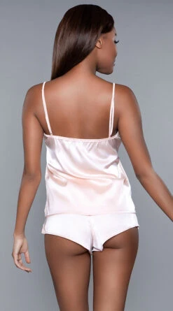 Be Wicked Luna Satin Pajama Short Set 11 Be Wicked Luna Satin Pajama Short Set -Playboy Store BW 1962 blushp back2 2020JUN23576