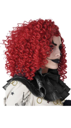 Red Corkscrew Curls Clown Wig -Playboy Store CC 7020 117 CorkscrewClownCurls 05 2020HALLOWEEN