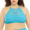 Plus Size High Neck Crochet Bikini Top 2 Plus Size High Neck Crochet Bikini Top -Playboy Store CD 53CR9066 TQ1