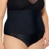 Plus Size Mesh Me High Waisted Swim Bottom 1 Plus Size Mesh Me High Waisted Swim Bottom -Playboy Store CD 53MM4046 BK1