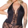 Coquette Plus Size No Inhibitions Crotchless Teddy 2 Coquette Plus Size No Inhibitions Crotchless Teddy -Playboy Store COP 22307X fv 2022NOVEMBER52177