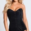Coquette Zip Front Sweetheart Corset 1 Coquette Zip Front Sweetheart Corset -Playboy Store CO 3728 BLACK 2 PS03202019 PROD Edit