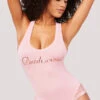 Dreamgirl Blushing Bridesmaid Bodysuit 1 Dreamgirl Blushing Bridesmaid Bodysuit -Playboy Store DG 11830 LACE BRIDESMAID BODYSUIT PINK 5036