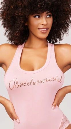 Dreamgirl Blushing Bridesmaid Bodysuit 9 Dreamgirl Blushing Bridesmaid Bodysuit -Playboy Store DG 11830 LACE BRIDESMAID BODYSUIT PINK 5065