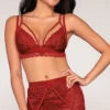 Dreamgirl Garnet Stunner Bralette Set -Playboy Store DG 12465 Garnet Front 2022MARCH42936