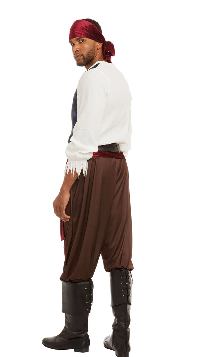 Dreamgirl Men's Below Deck Buccaneer Costume 4 Dreamgirl Men's Below Deck Buccaneer Costume - Image 2