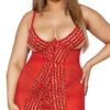 Dreamgirl Plus Size Piece Of My Heart Chemise Set
