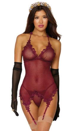 Dreamgirl Mesh/Embroidery Chemise Slip