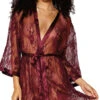 Dreamgirl Burgundy Elegance Robe 2 Dreamgirl Burgundy Elegance Robe -Playboy Store DG 12788 Burgundy Front 2023MAY