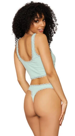 Dreamgirl Mint For Sleep Pajama Set -Playboy Store DG 12793 Mint Back 2023MAY