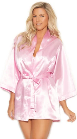 Plus Size Bedroom Eyes Satin Robe 21 Plus Size Bedroom Eyes Satin Robe -Playboy Store EM 11022x f baby pink 2021MAR28875
