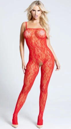 Rose Lace Bodystocking 11 Rose Lace Bodystocking -Playboy Store EM 1610 RED PS06132019 2
