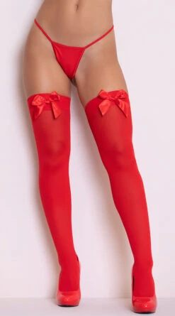 Thigh High Stockings With Satin Bow -Playboy Store EM 1708 2 PS08072018