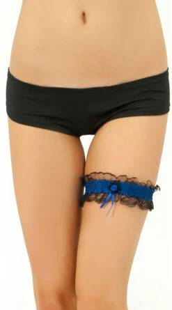 Leg Garters 17 Leg Garters -Playboy Store EM 3555 BLUE BLACK PS20130121