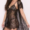 Sultry Eyelash Lace Babydoll And Robe Set -Playboy Store EM 4333 PS06142017