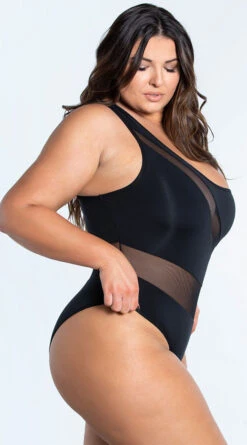 Plus Size Seychelles One Piece Swimsuit 7 Plus Size Seychelles One Piece Swimsuit -Playboy Store ES 6599X BLK 4 YANDY PS02172022