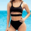 Aitutaki Lagoon Bikini Swimsuit 1 Aitutaki Lagoon Bikini Swimsuit -Playboy Store ES 6604 Black Front 2020DEC28021