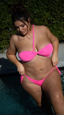 Plus Size Airy Azalea Two Piece Swimsuit 12 Plus Size Airy Azalea Two Piece Swimsuit -Playboy Store ES 6638X PNK 2 EDS YANDY 2022SWIM