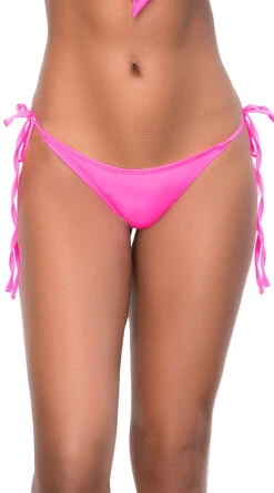 Basic Bikini Thong Bottom -Playboy Store ES 6653 Hot Pink Front 2020DEC28021