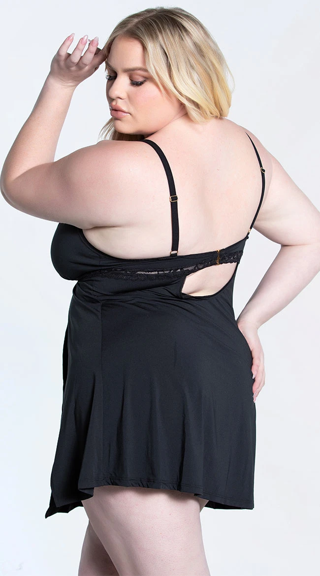 Plus Size Split The Difference Babydoll Set 4 Plus Size Split The Difference Babydoll Set - Image 2