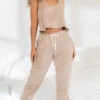 Neutral Aesthetic Pajama Set -Playboy Store ES 7459 Mocha F2022OCTOBER53463