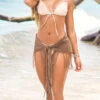 Casual Multiway Swim Cover-Up -Playboy Store ES 77005 Taupe Front 2023APRIL