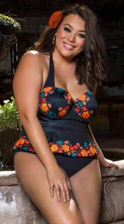 Yandy Plus Size Basic Black Bikini Bottom -Playboy Store EY 3961TX 3961BX 4 PS03022018