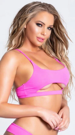 Yandy Morganite Glow Peek-A-Boo Bikini Top -Playboy Store EY 4031T TOP PINK PS04042019 11