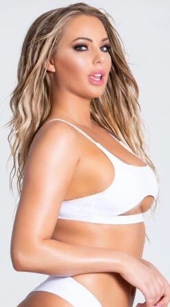 Yandy Morganite Glow Peek-A-Boo Bikini Top -Playboy Store EY 4031T TOP WHITE PS04042019 14