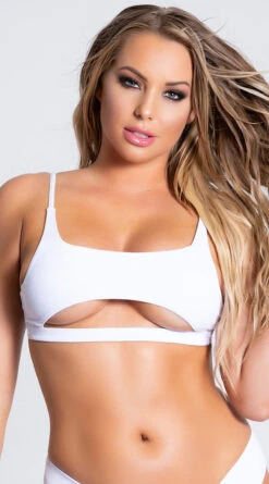 Yandy Morganite Glow Peek-A-Boo Bikini Top -Playboy Store EY 4031T TOP WHITE PS04042019 8