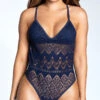 Yandy Ocean Breeze Orchid One Piece Swimsuit -Playboy Store EY 4050 BLUE 1 YANDY PS05062021