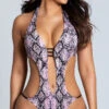 Yandy Slither & Slay Halter Monokini