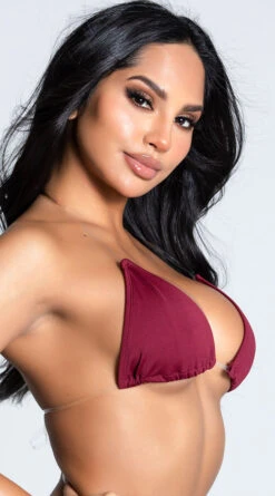 Yandy Coast Is Clear Triangle Bikini Top -Playboy Store EY 4209T TOP RED 6 PS12172020