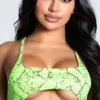 Yandy Craving Cobra Bikini Top -Playboy Store EY 4214T TOP GREEN 1 PS12172020
