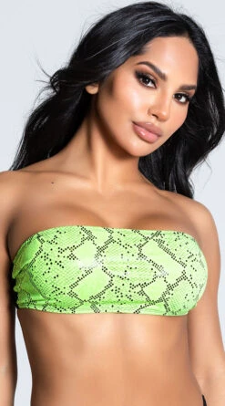 Yandy Snake Around Bandeau Top -Playboy Store EY 4216T TOP GREEN 12 PS12172020