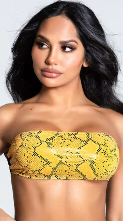 Yandy Snake Around Bandeau Top -Playboy Store EY 4216T TOP YELLOW 10 UPDATED PS12172020