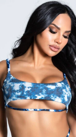 Yandy Tide Dye Underboob Bikini Top 18 Yandy Tide Dye Underboob Bikini Top -Playboy Store EY 4221T TOP BLUE 3 PS12172020