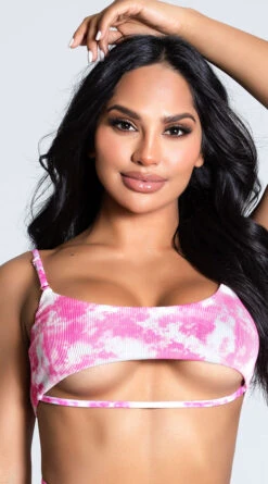 Yandy Tide Dye Underboob Bikini Top 17 Yandy Tide Dye Underboob Bikini Top -Playboy Store EY 4221T TOP PINK 1 PS12172020