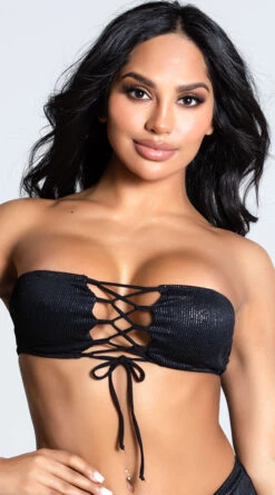 Yandy Seas The Day Bandeau Bikini Top 11 Yandy Seas The Day Bandeau Bikini Top -Playboy Store EY 4236T TOP BLACK 12 PS12172020