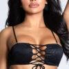 Yandy Seas The Day Bandeau Bikini Top -Playboy Store EY 4236T TOP BLACK 2 PS12172020