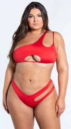 Yandy Plus Size Double Strapped Bikini Bottom 11 Yandy Plus Size Double Strapped Bikini Bottom -Playboy Store EY 4322TX 4322BX RED 2 YANDY PS02172022