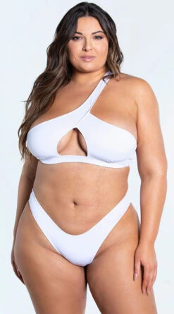 Yandy Plus Size Essential White Basic Bikini Bottom -Playboy Store EY 4329TX 4329BX WHT 2 YANDY PS02172022 copy