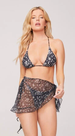 Yandy Seaside Siren Cover-Up Skirt 26 Yandy Seaside Siren Cover-Up Skirt -Playboy Store EY 4350 FLORAL BLACK 1213 Yandy PS05032022