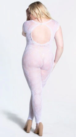 Fantasy Plus Size Worth The Wait Floral Bodystocking 8 Fantasy Plus Size Worth The Wait Floral Bodystocking -Playboy Store FA SF901X WHT 8 YANDY PS12072021