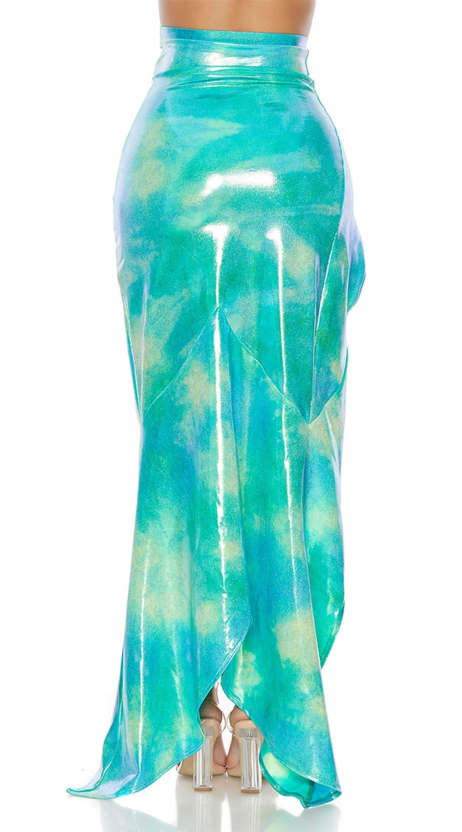 Forplay Swirl High Slit Mermaid Skirt 4 Forplay Swirl High Slit Mermaid Skirt - Image 2
