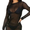 Forplay Sheer Clear Cover-Up Dress 2 Forplay Sheer Clear Cover-Up Dress -Playboy Store FP 441424 black alt3 lg 2021APR29176