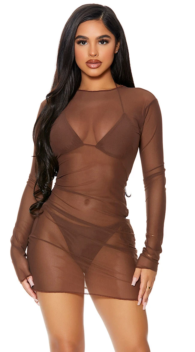 Forplay Sheer Clear Cover-Up Dress 20 Forplay Sheer Clear Cover-Up Dress - Image 18