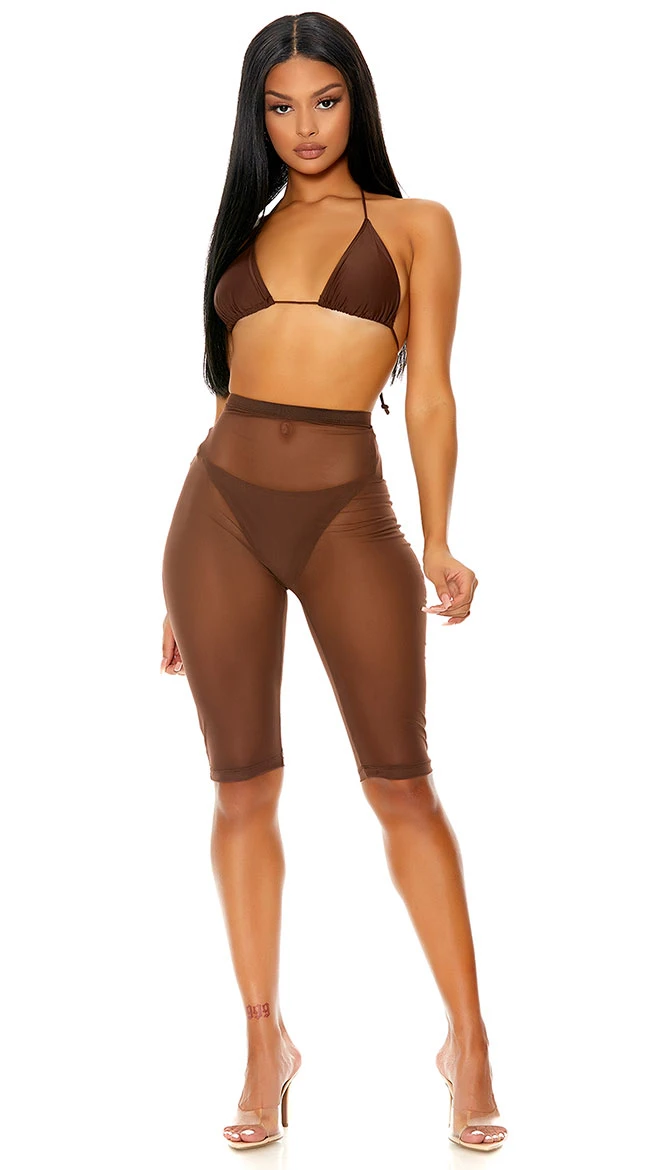 Forplay Take Cover Mesh Biker Shorts 3 Forplay Take Cover Mesh Biker Shorts