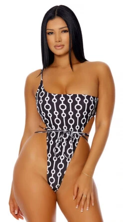 Forplay Turks And Caicos Patterned One Piece Swimsuit 8 Forplay Turks And Caicos Patterned One Piece Swimsuit -Playboy Store FP 442309 BLKB 1 2022MARCH47755