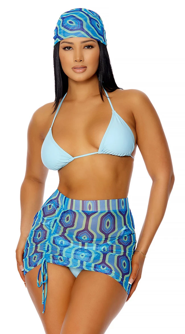 Forplay Covered Up Ruched Aquatic Pool Skirt 5 Forplay Covered Up Ruched Aquatic Pool Skirt - Image 3